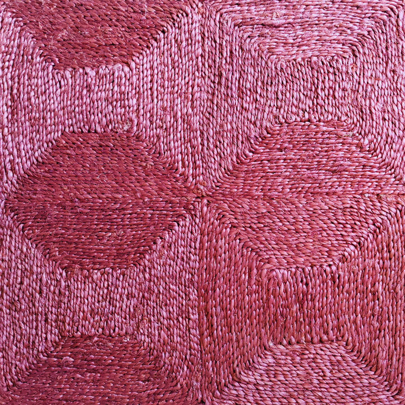 Chequered Dyed Jute Rug - Custom Colour & Size