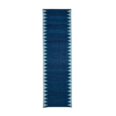 Cuiaba Flatweave Runner - Praia Blue