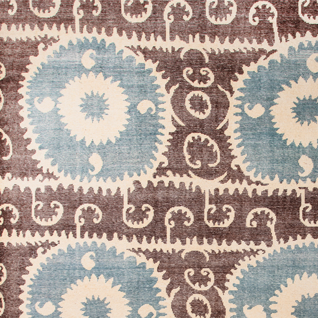 Khiva Hand Knotted Rug - Custom Colours & Size