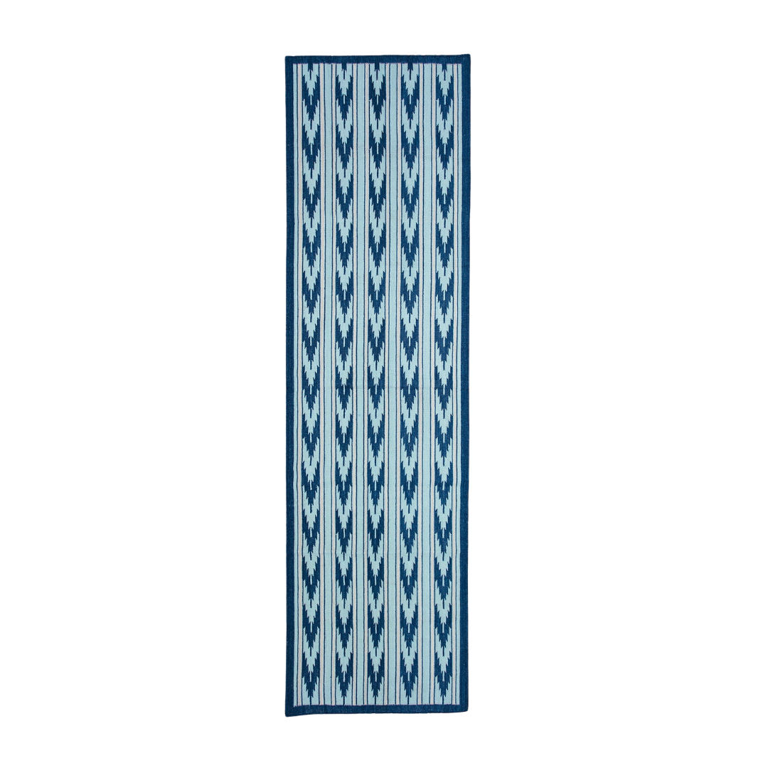 Salvador Flatweave Runner - Praia Blue