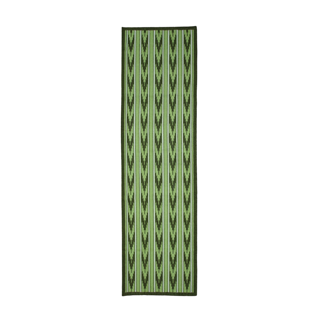 Salvador Flatware Runner - Jungle Green