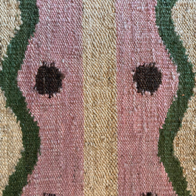 Skye - Pink, Brown & Green 1.5m x 2.5m