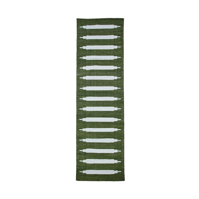 Bahia Flatweave Runner - Jungle Green