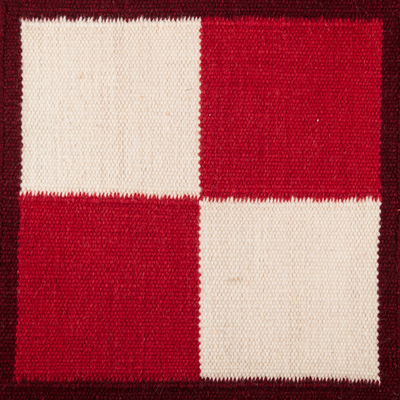 Chequerboard Flatweave Rug - Custom Colours & Size