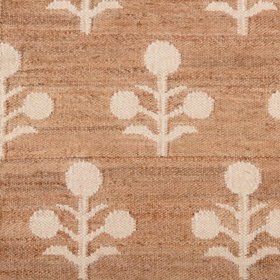 Floral Jute Rug - Custom Colours & Size