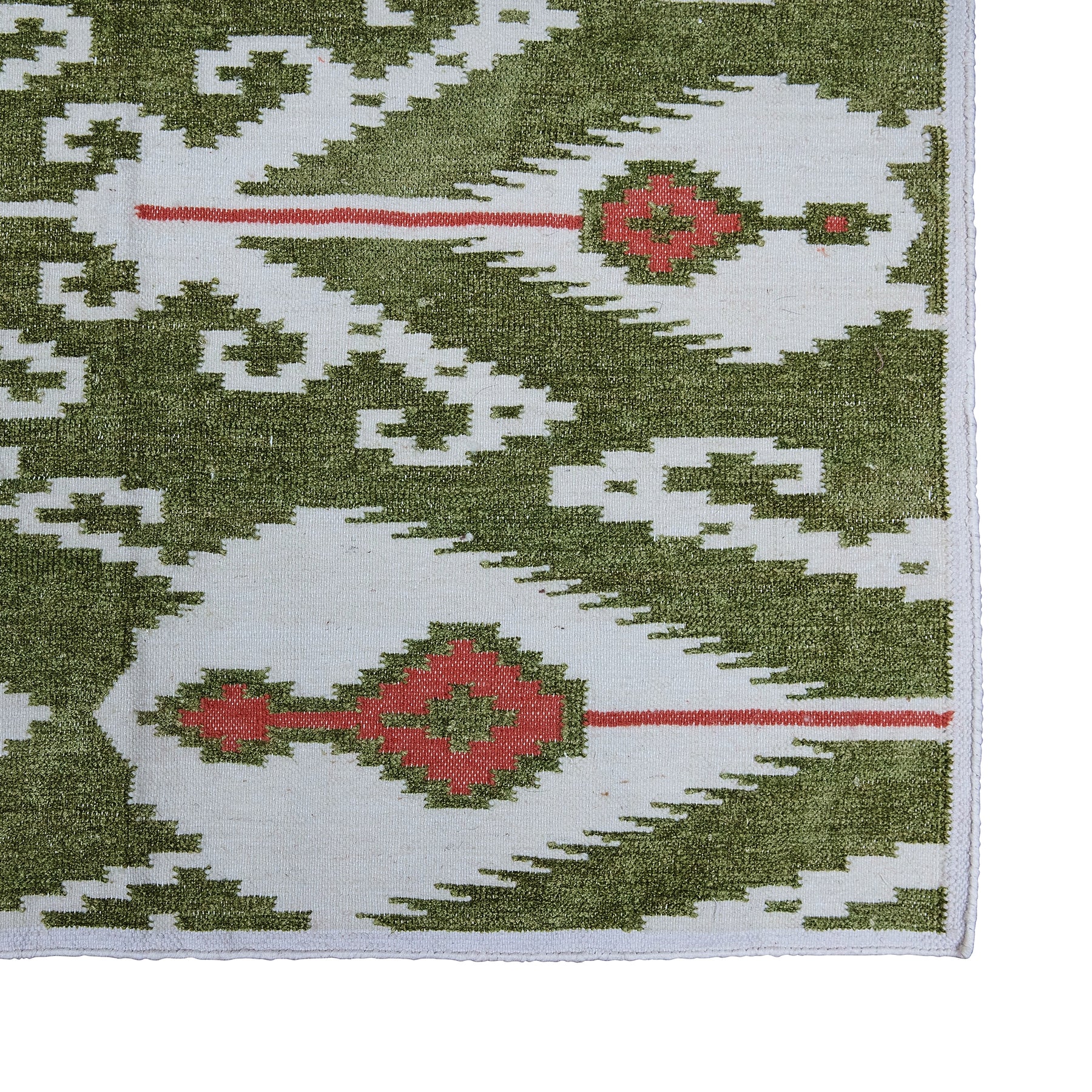 Sao Rug São Paulo Flatweave Rug - Jungle Green – Bombay Sprout Ltd