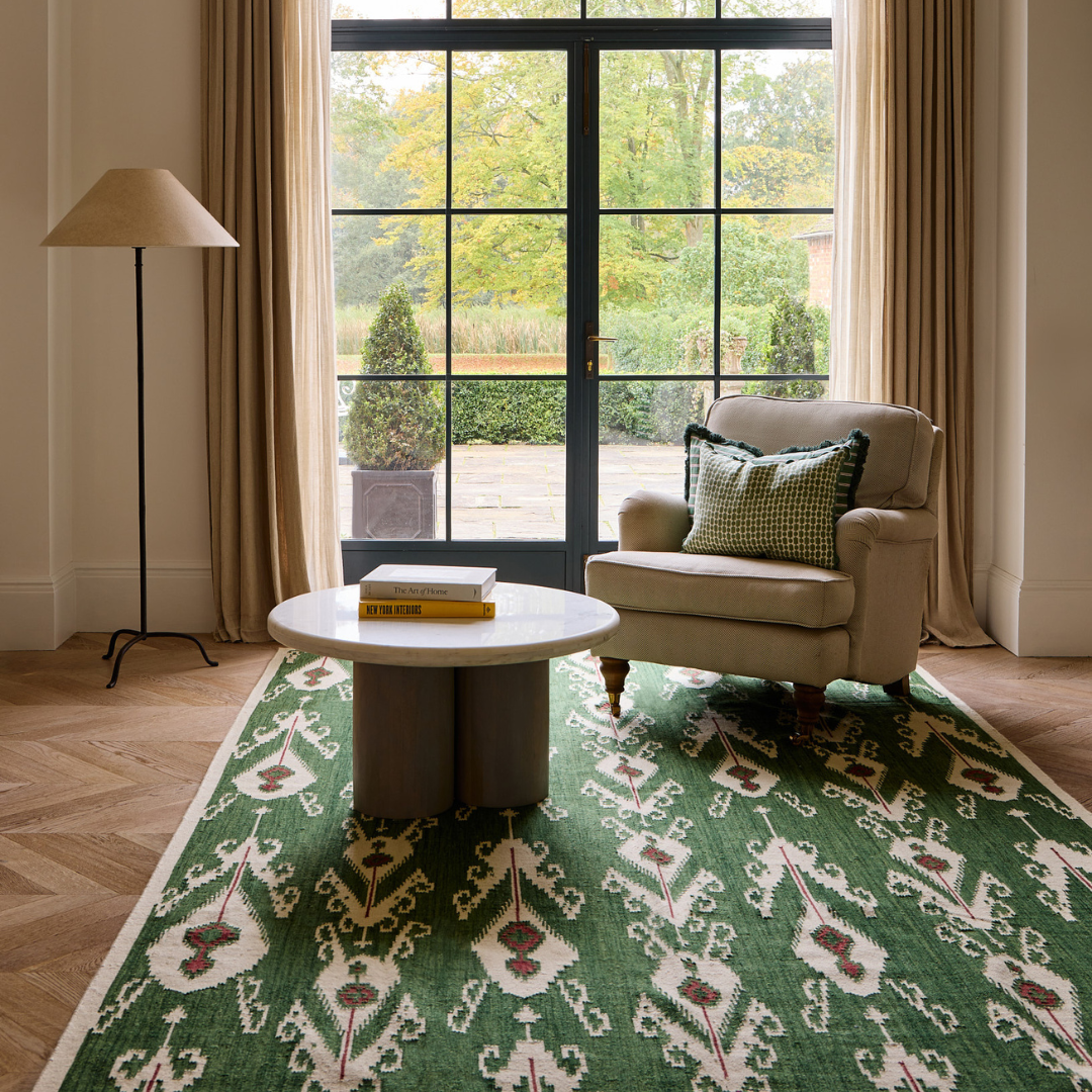 Bombay Rug São Paulo Flatweave Rug - Jungle Green – Bombay Sprout Ltd