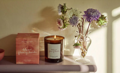 Plum & Ashby Tulip & Flowering Branches Candle