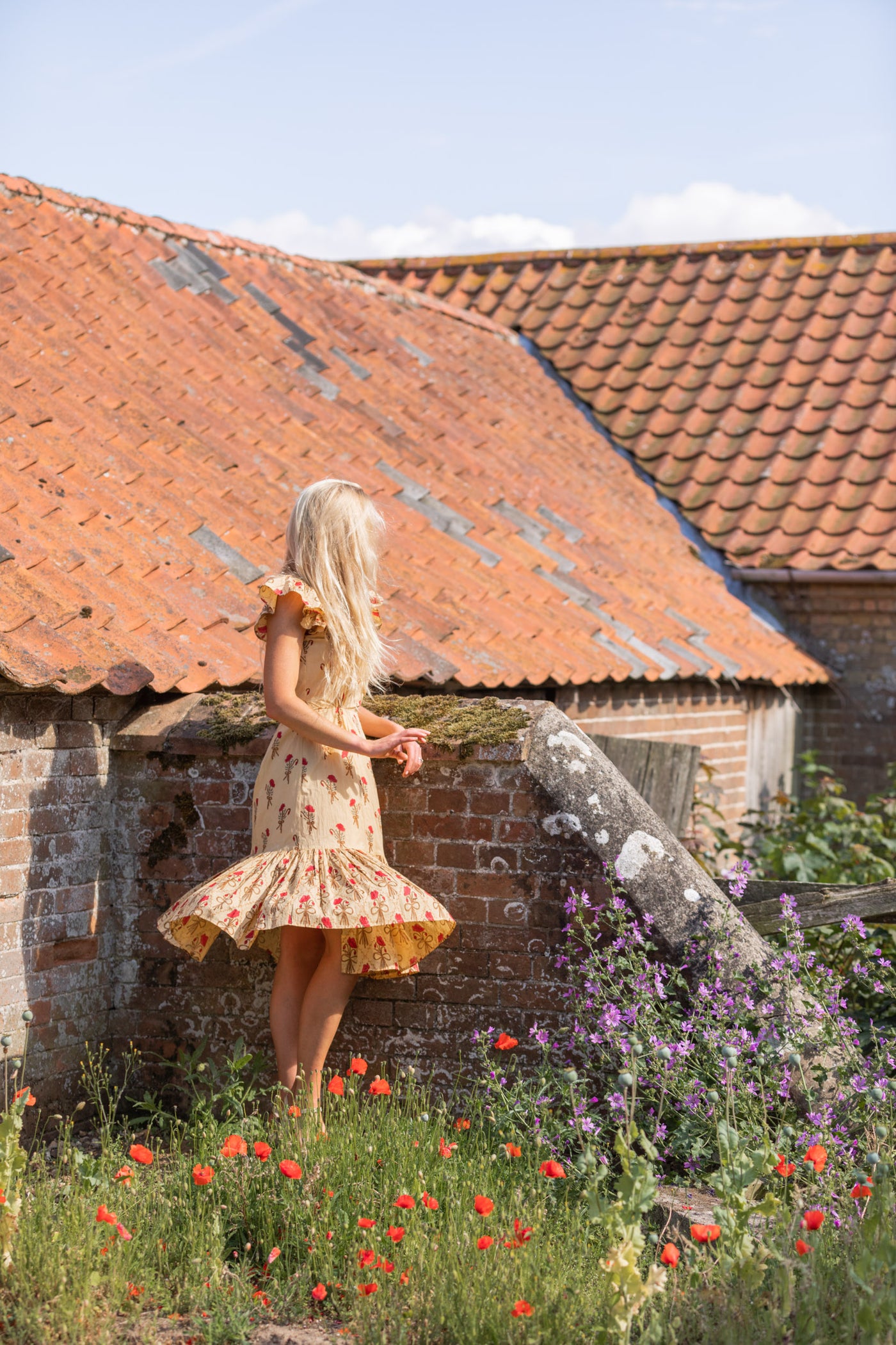 Hollyblocks - Avebury Poppy Wrap Dress