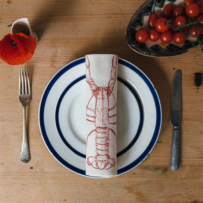 Lottie Day - Red Lobster Napkin Gift Set - Set of 6