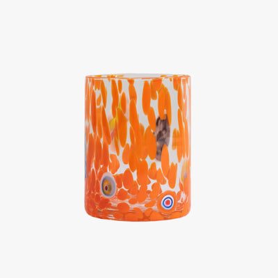 Murano Glass Tumbler - Orange