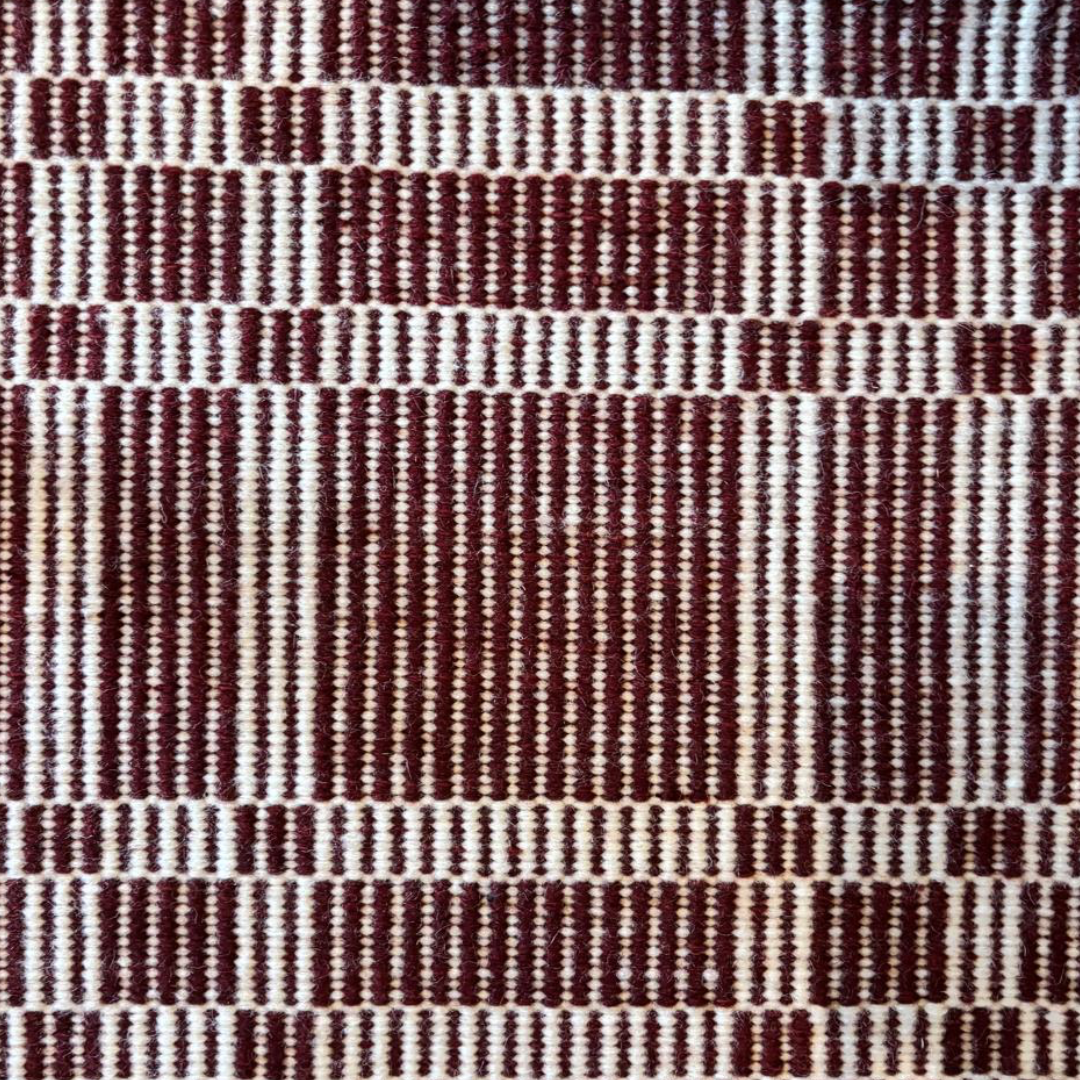Tonal Tartan Hand Woven Wool Rug - Custom Colours & Size