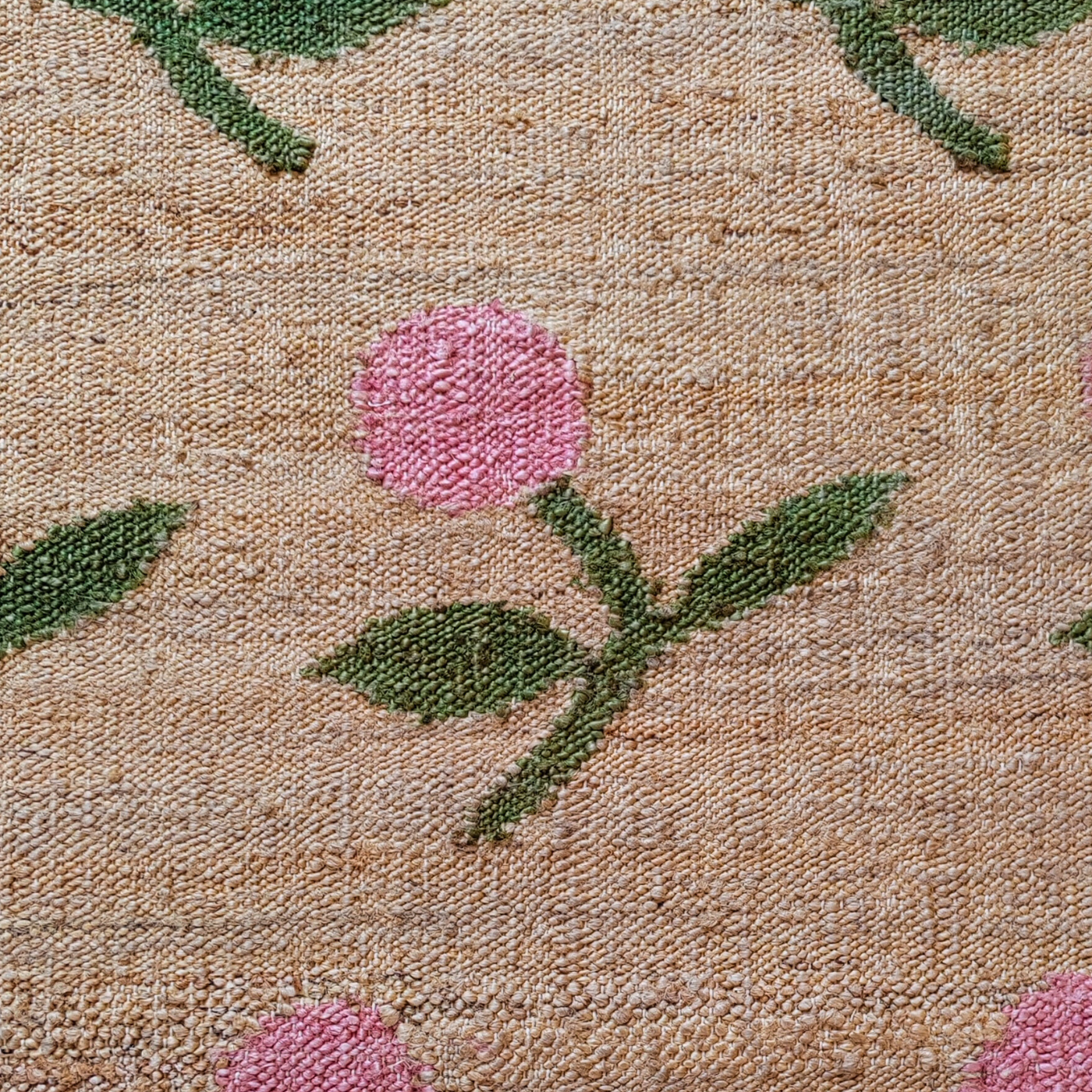 Alys - Rose Pink & Moss Green - 2.0 x 2.4m