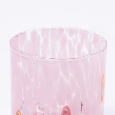 Murano Glass Tumbler - Pink