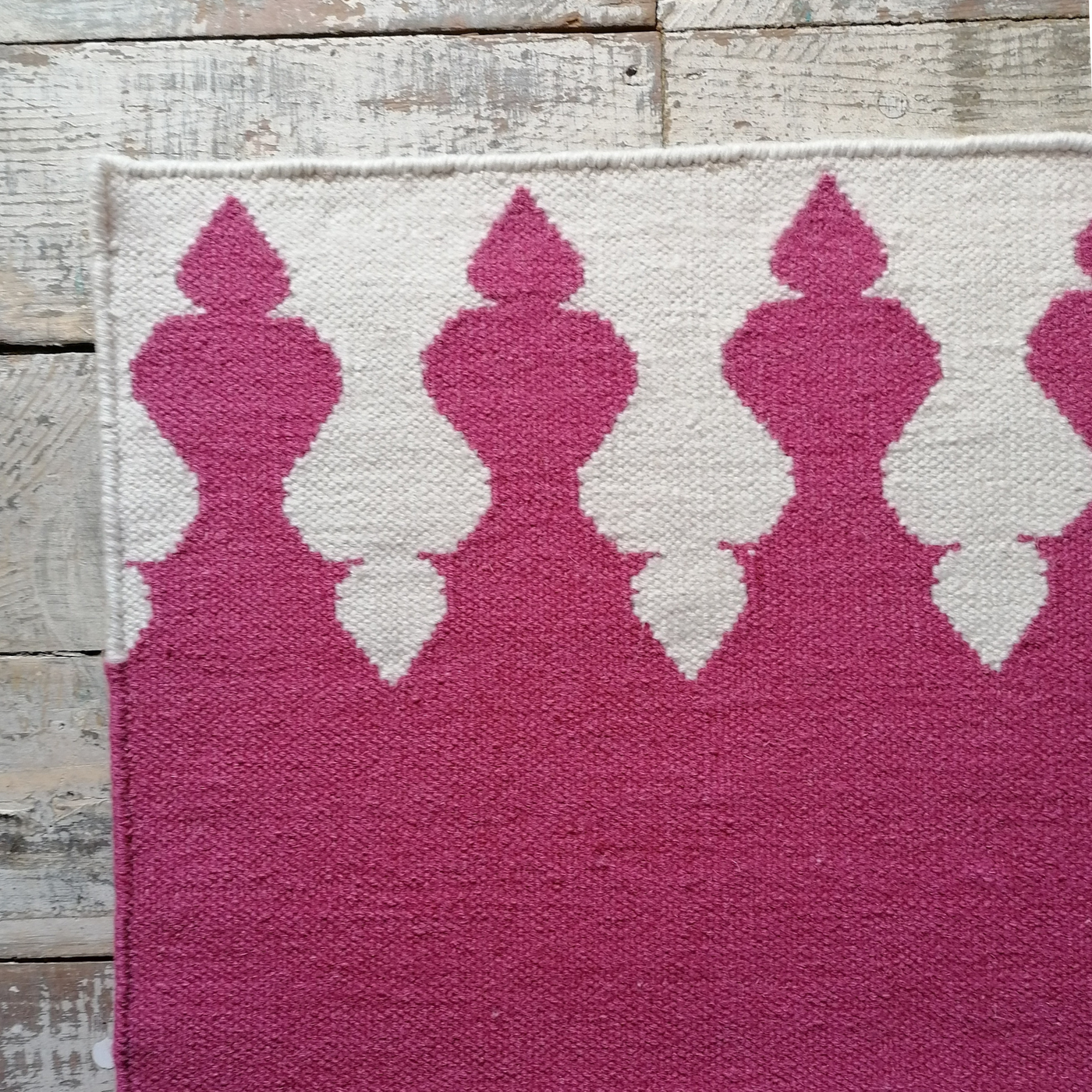 Samode Flatweave Rug - Pink - 1.4 x 1.8m