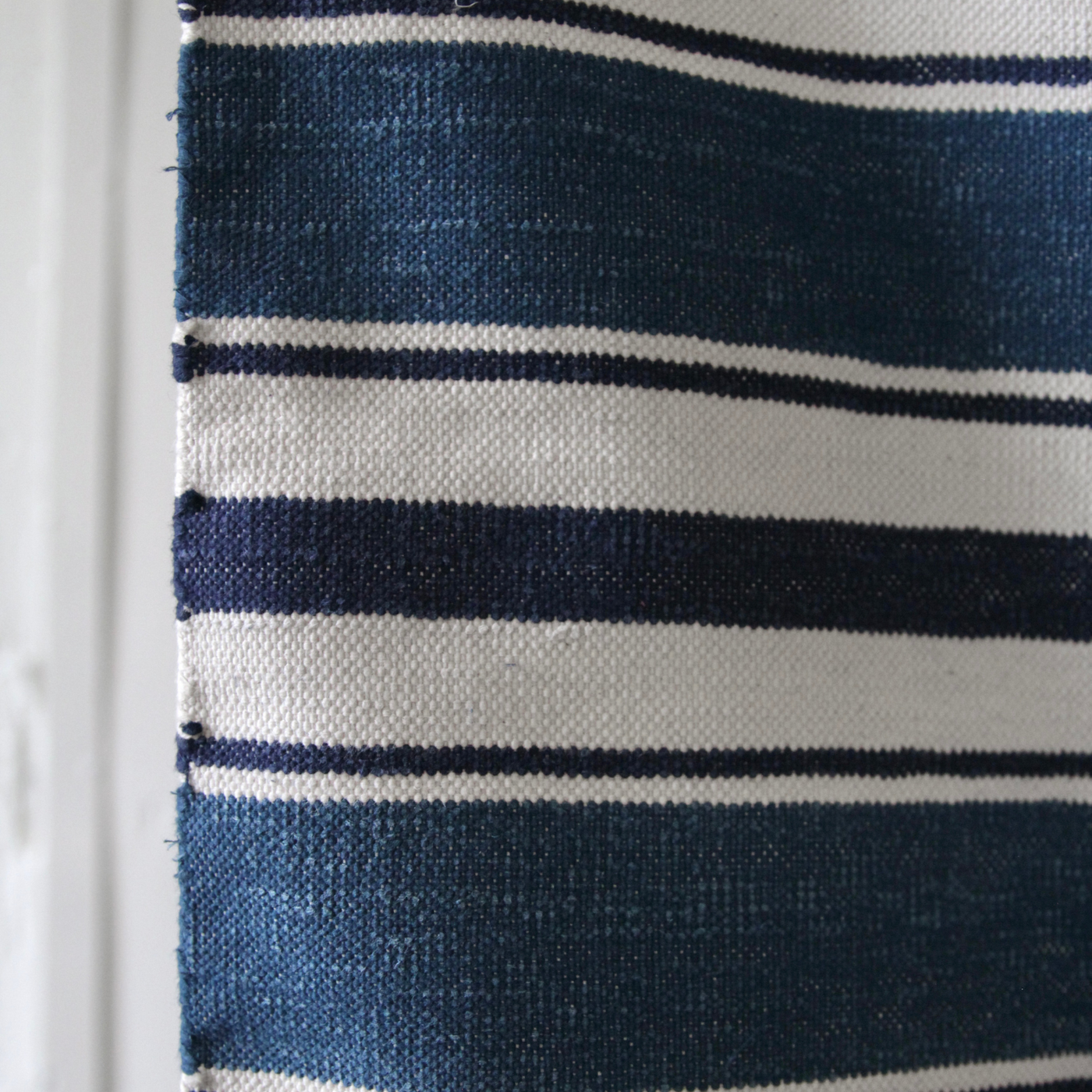 Stonewashed Stripe Flatweave Rug - Denim - 2.4 x 3.0m