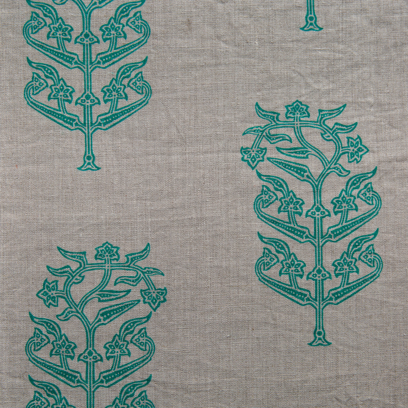 Alsisar Green Outline Fabric  W - 74cm, L - 100cm