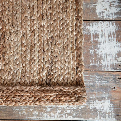 Chunky Jute Hand Woven Rug - Natural - 1.2 x 1.8m